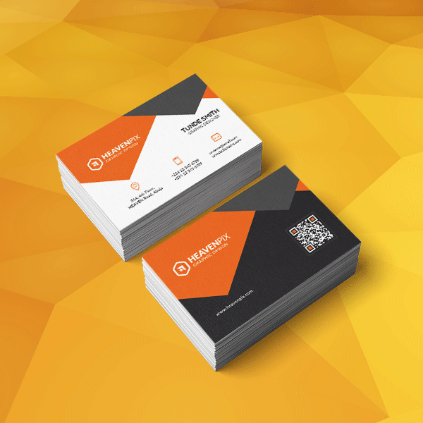 Heaven Pix Orange Business Card - Image 5