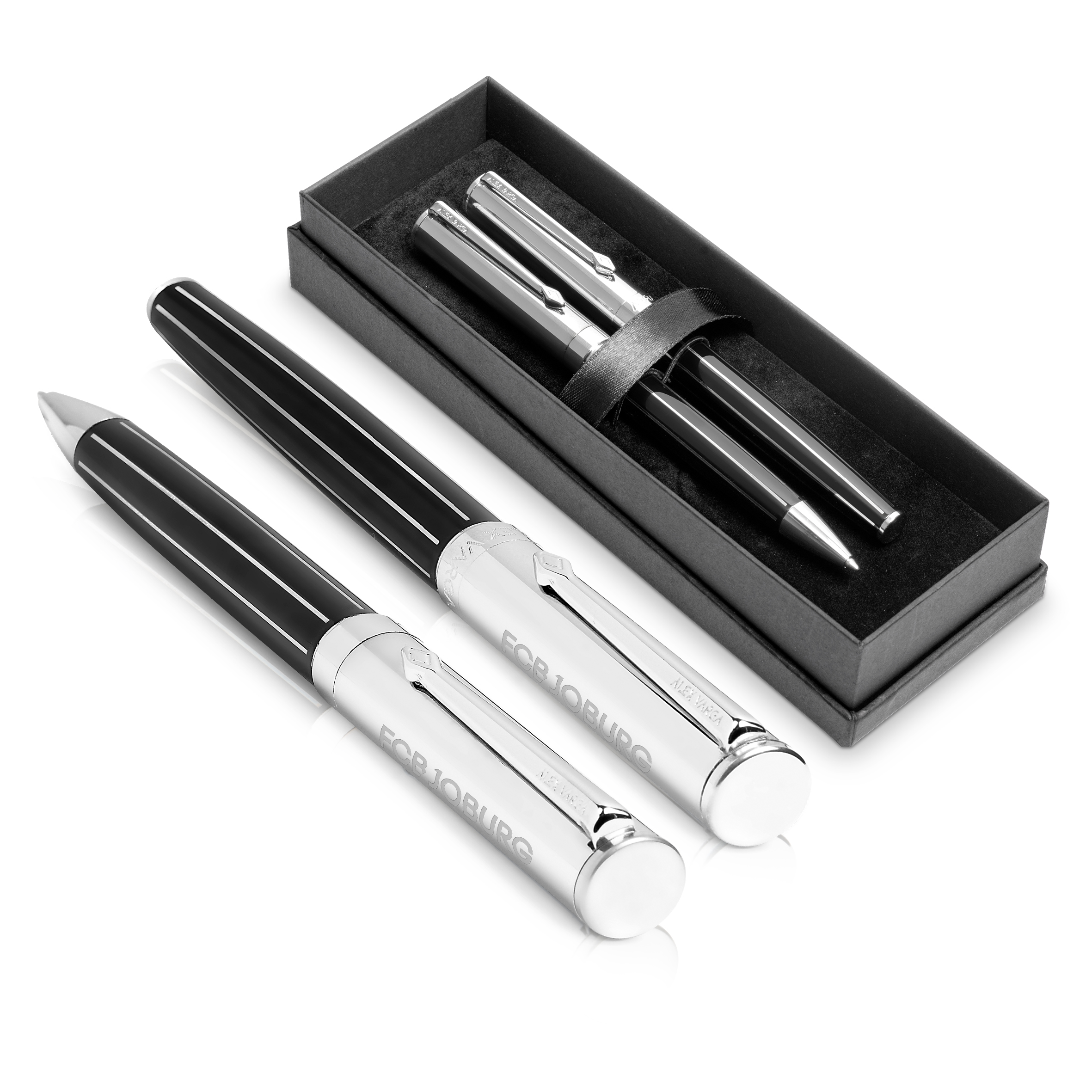 Alex Varga Pandora Ball Pen & Rollerball Set - Black Only