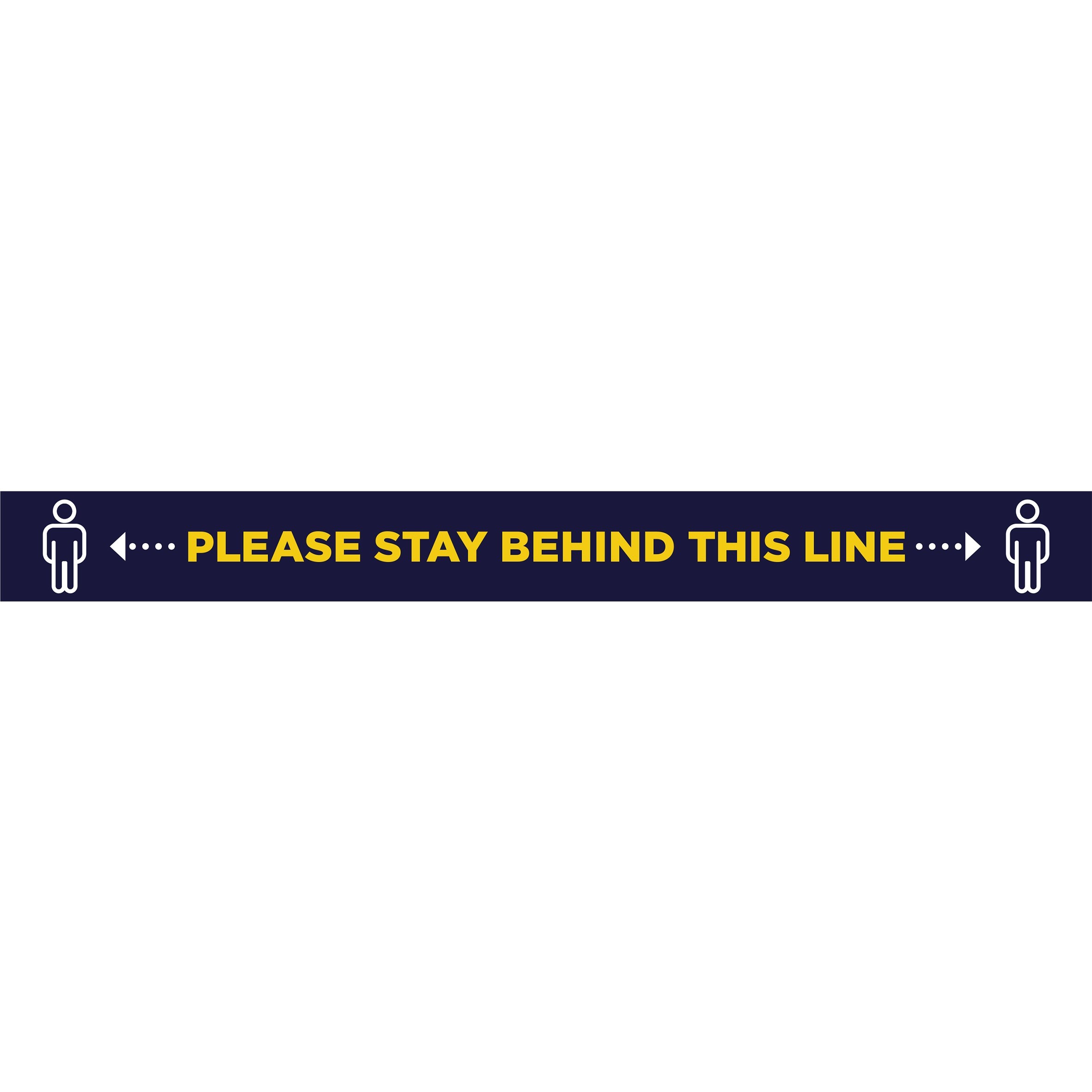 Mercury Covid-19 Floor Strip Vinyl - Per Unit - Navy Only