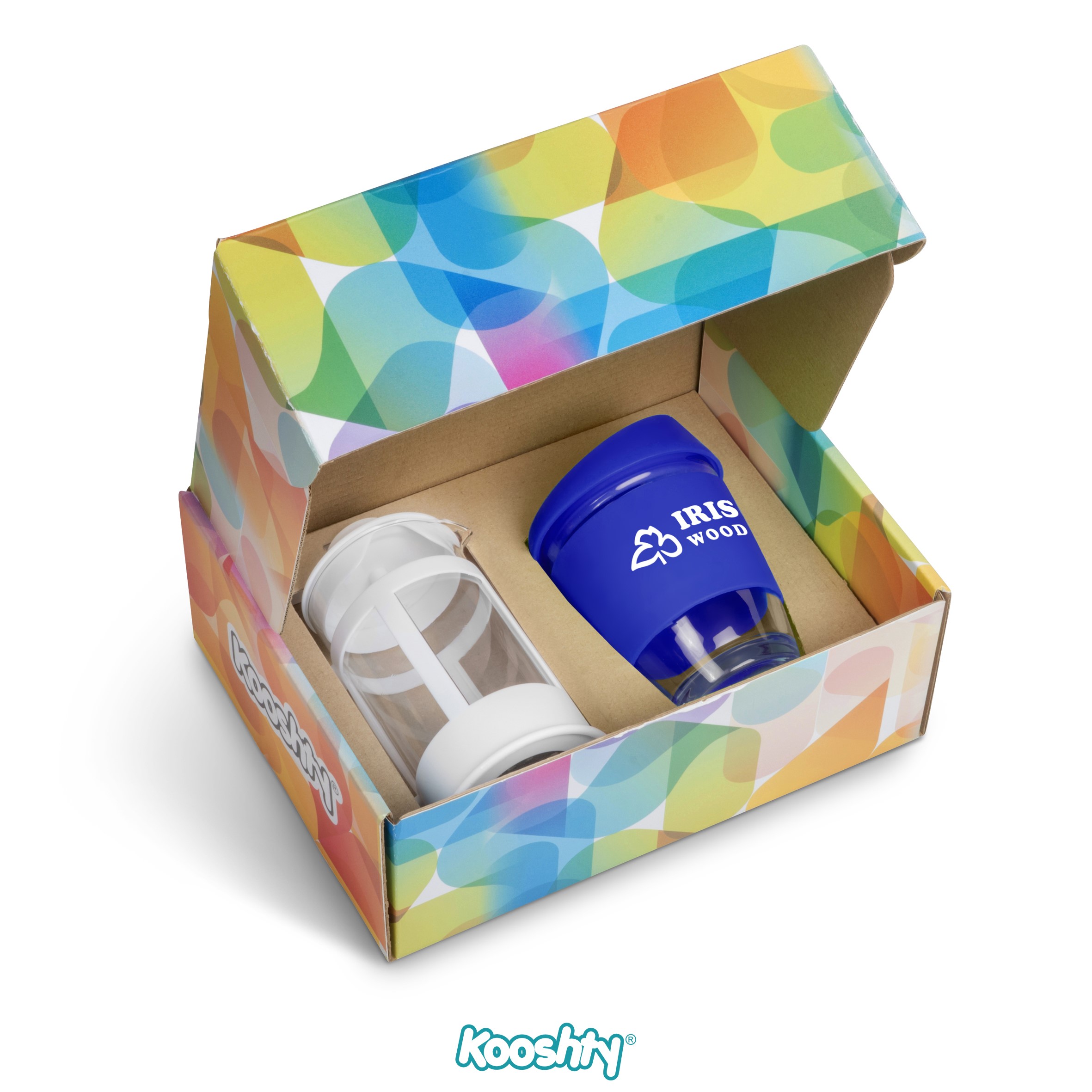 Kooshty Kupper Set With White Plunger - Blue Only