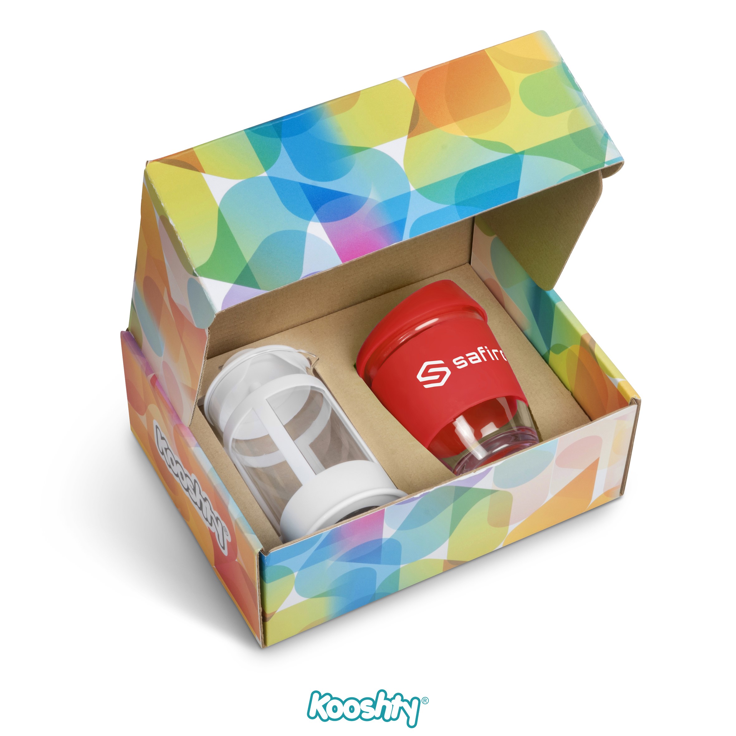 Kooshty Kupper Set With White Plunger - Red Only
